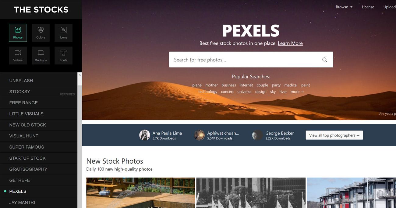 The Stocks : Multi moteur de recherche de ressources