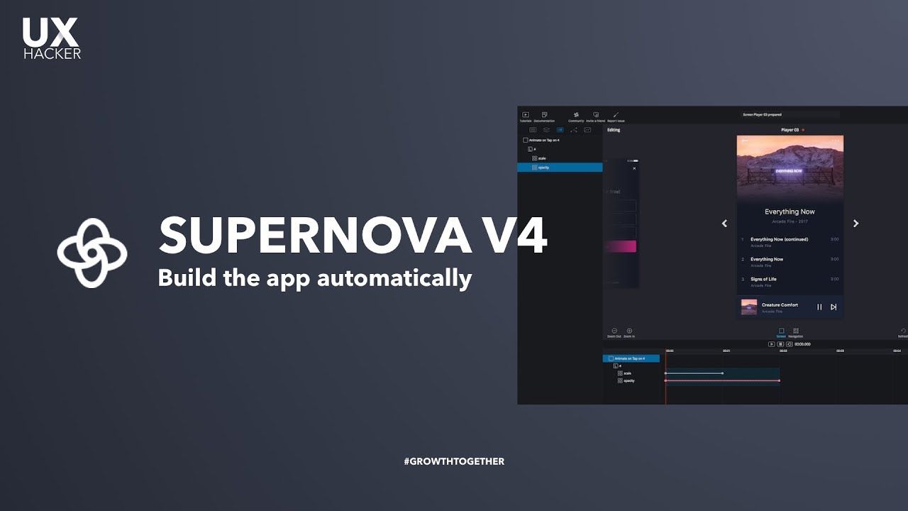 SUPERNOVA : conception d’interface et application mobile