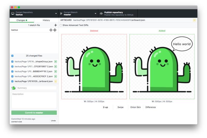 KACTUS : versioning sketch