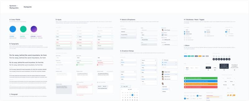 STYLEGUIDE Design system sur sketch