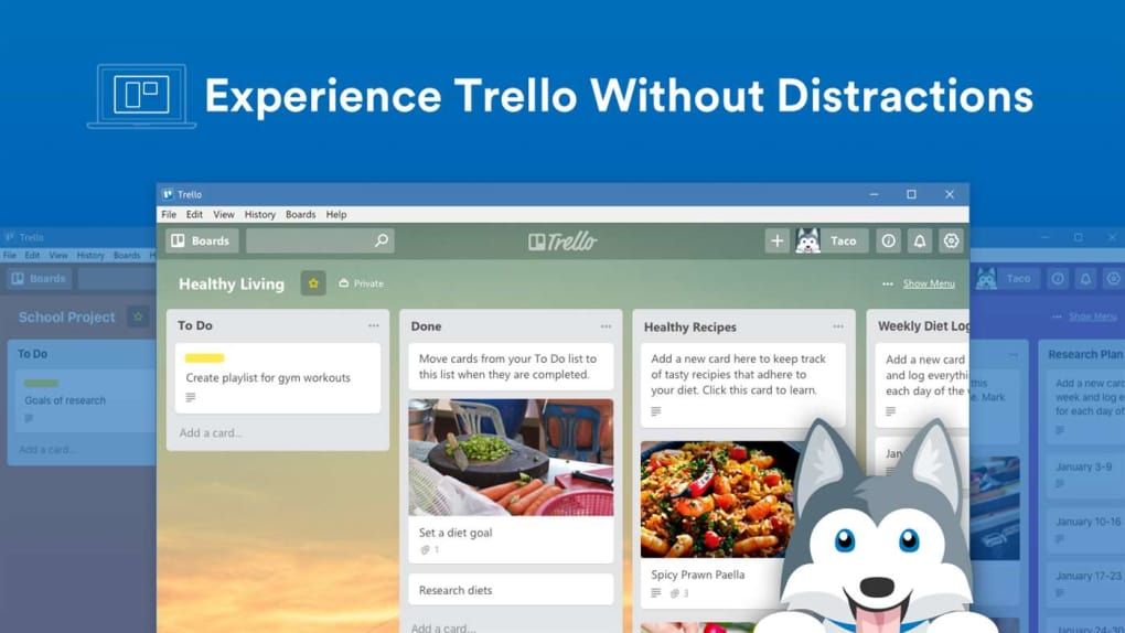 TRELLO sur desktop