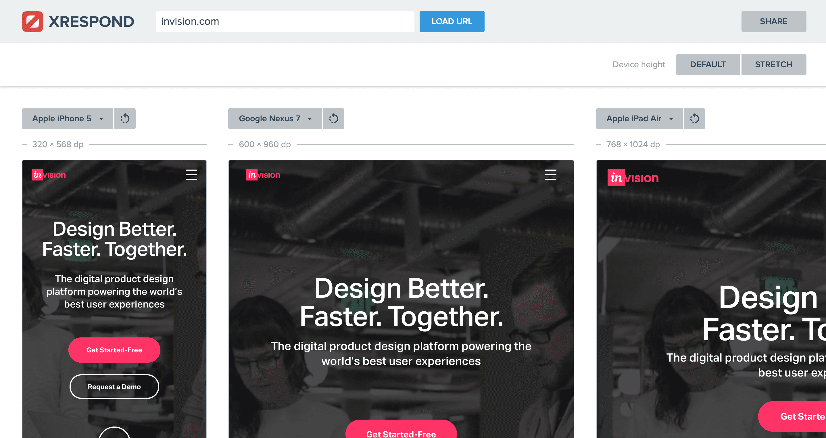 XRESPOND : tester votre site responsive