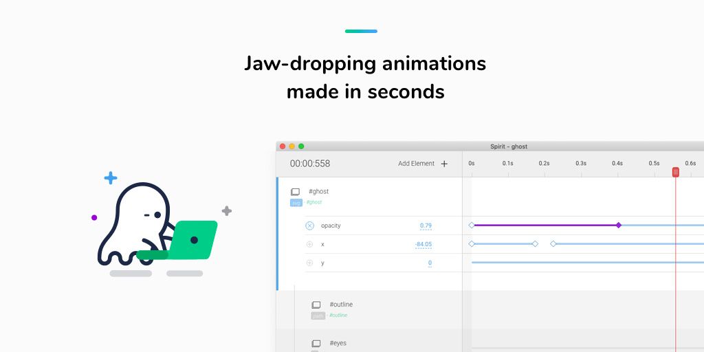 SPIRIT JS est un outil d’animation avec timeline et keyframe