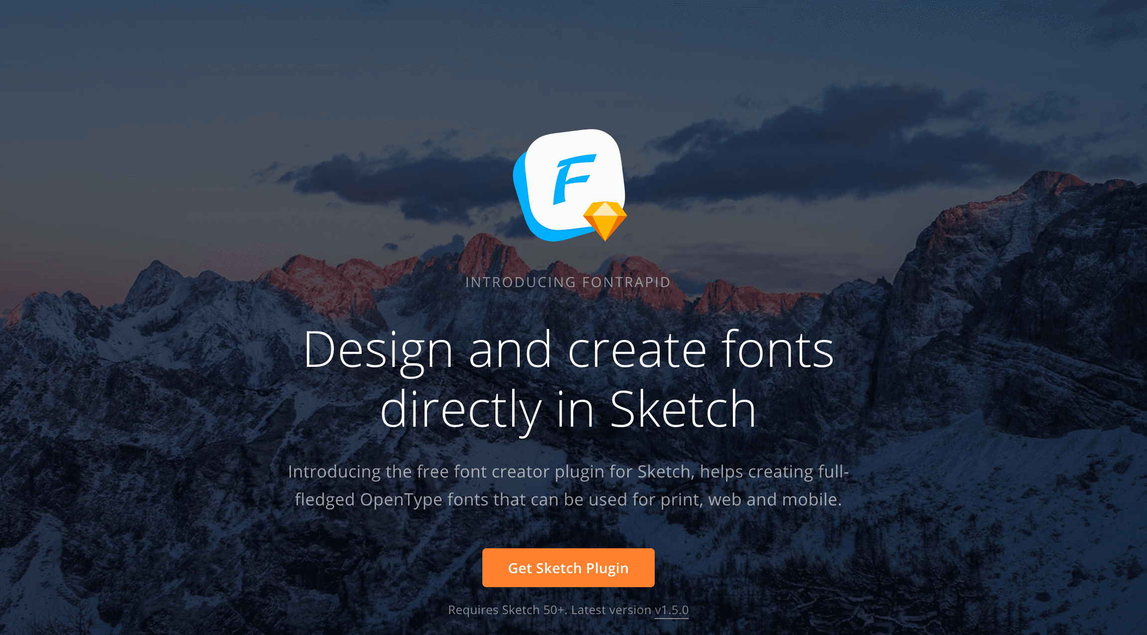 Fontrapid : Font Sketch plugin