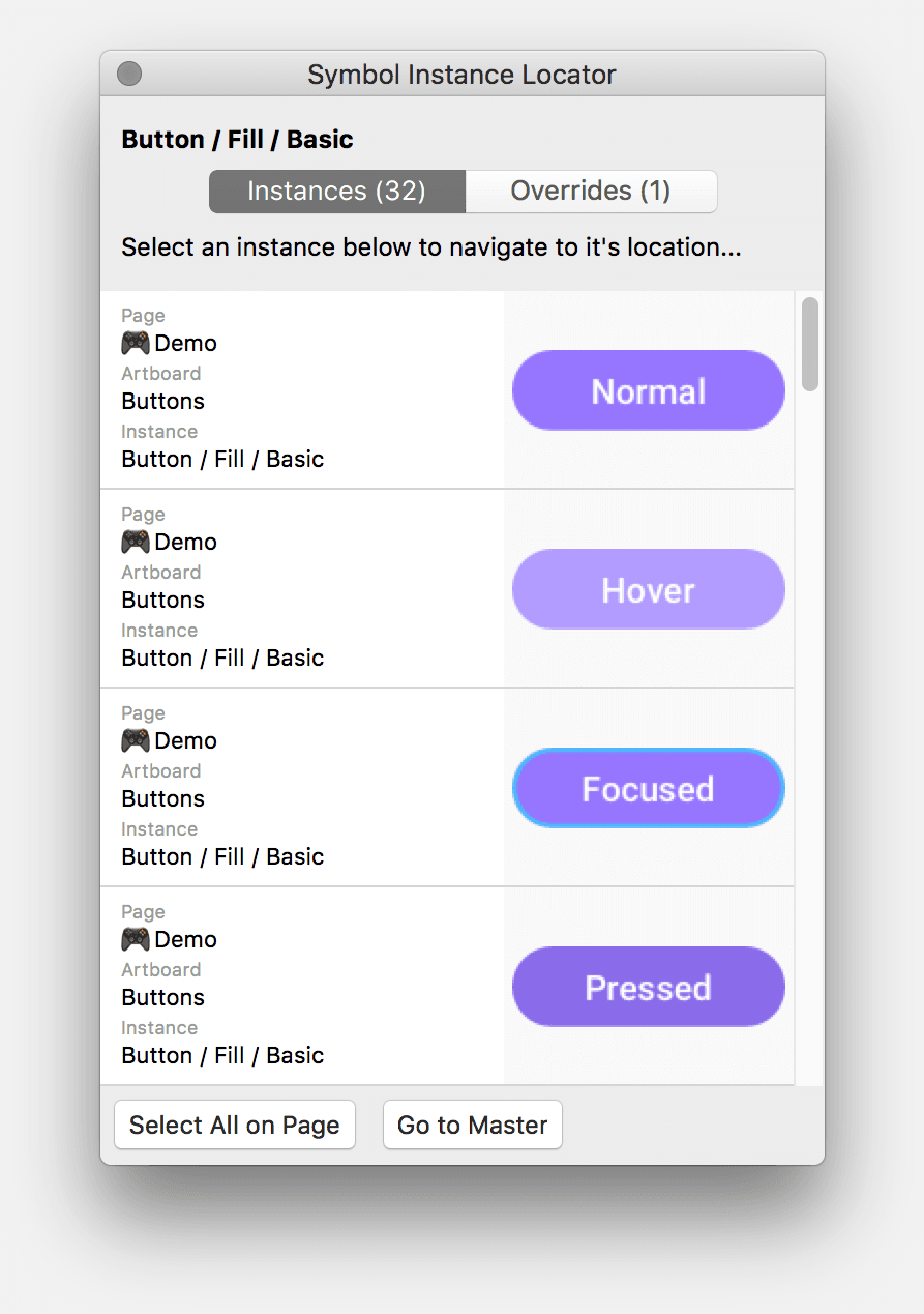 SYMBOL INSTANCE LOCATOR : plugin sketch