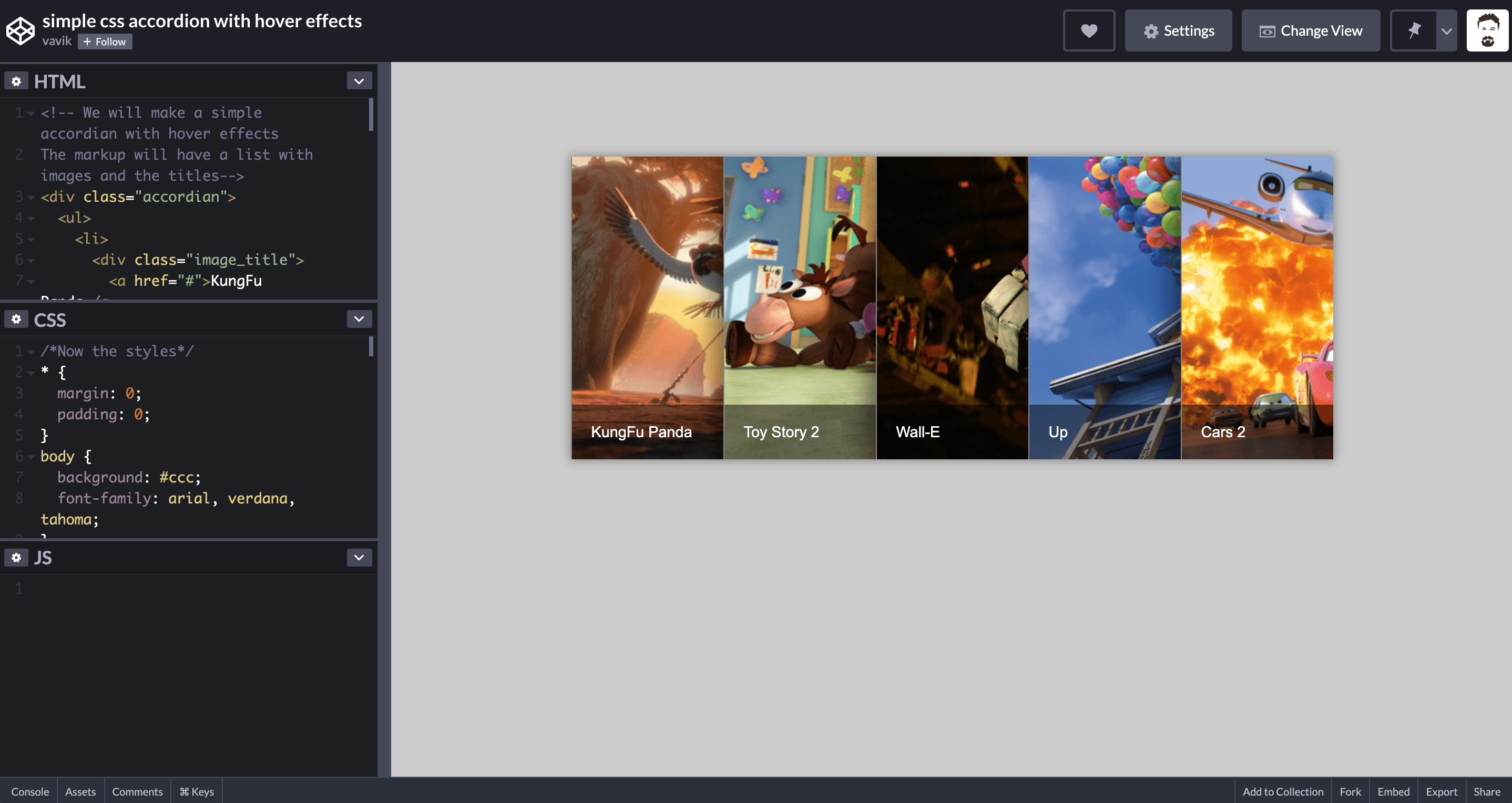 HORIZONTAL IMAGE ACCORDION