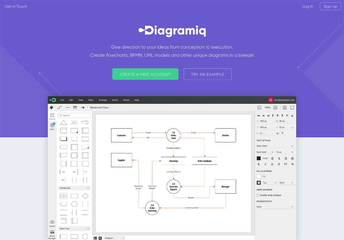 Diagramiq : outil de création de diagrammes