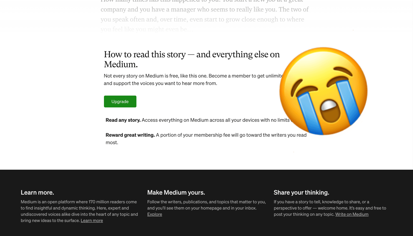 MEDIUM, lire sans abonnement