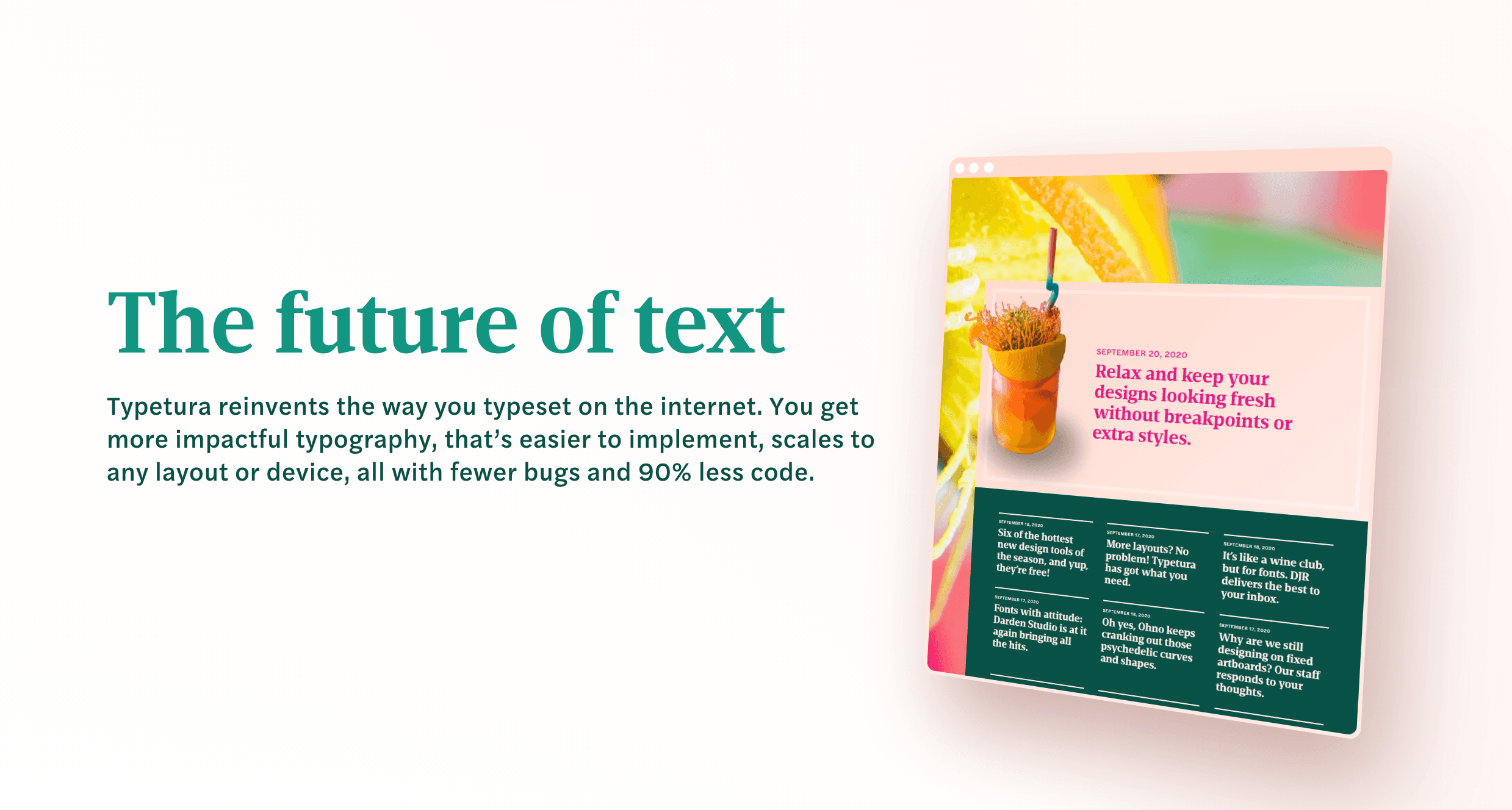 Typetura : texte responsive