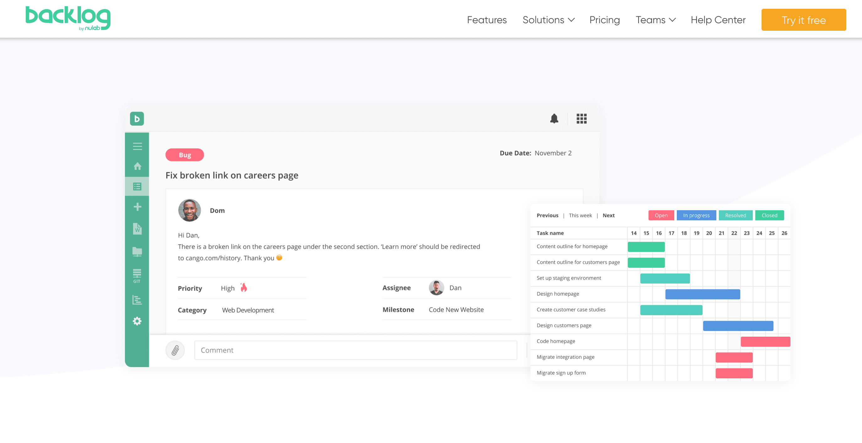 Backlog.com : Gestion de projet agile