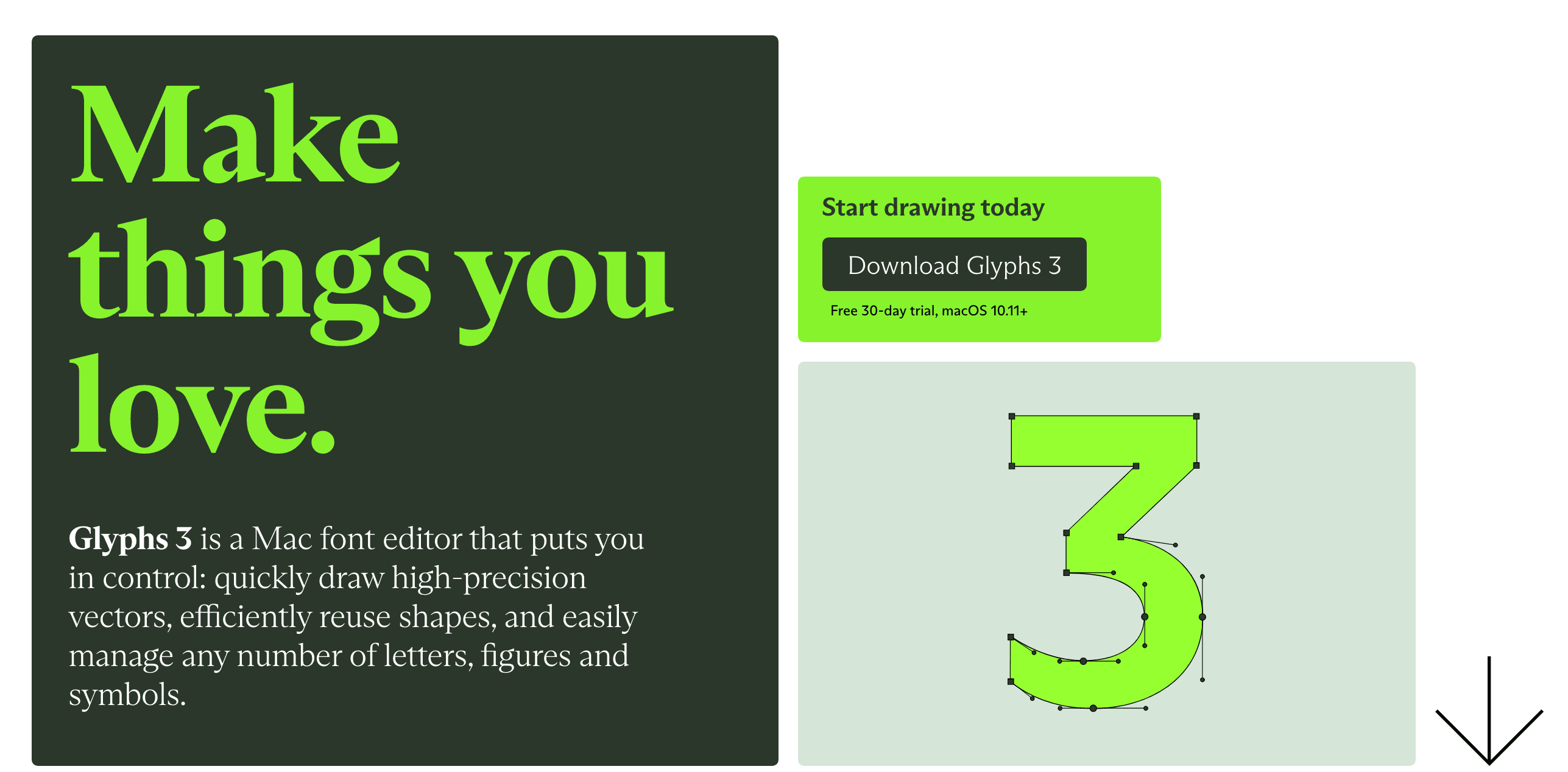 GLYPHS : font editor