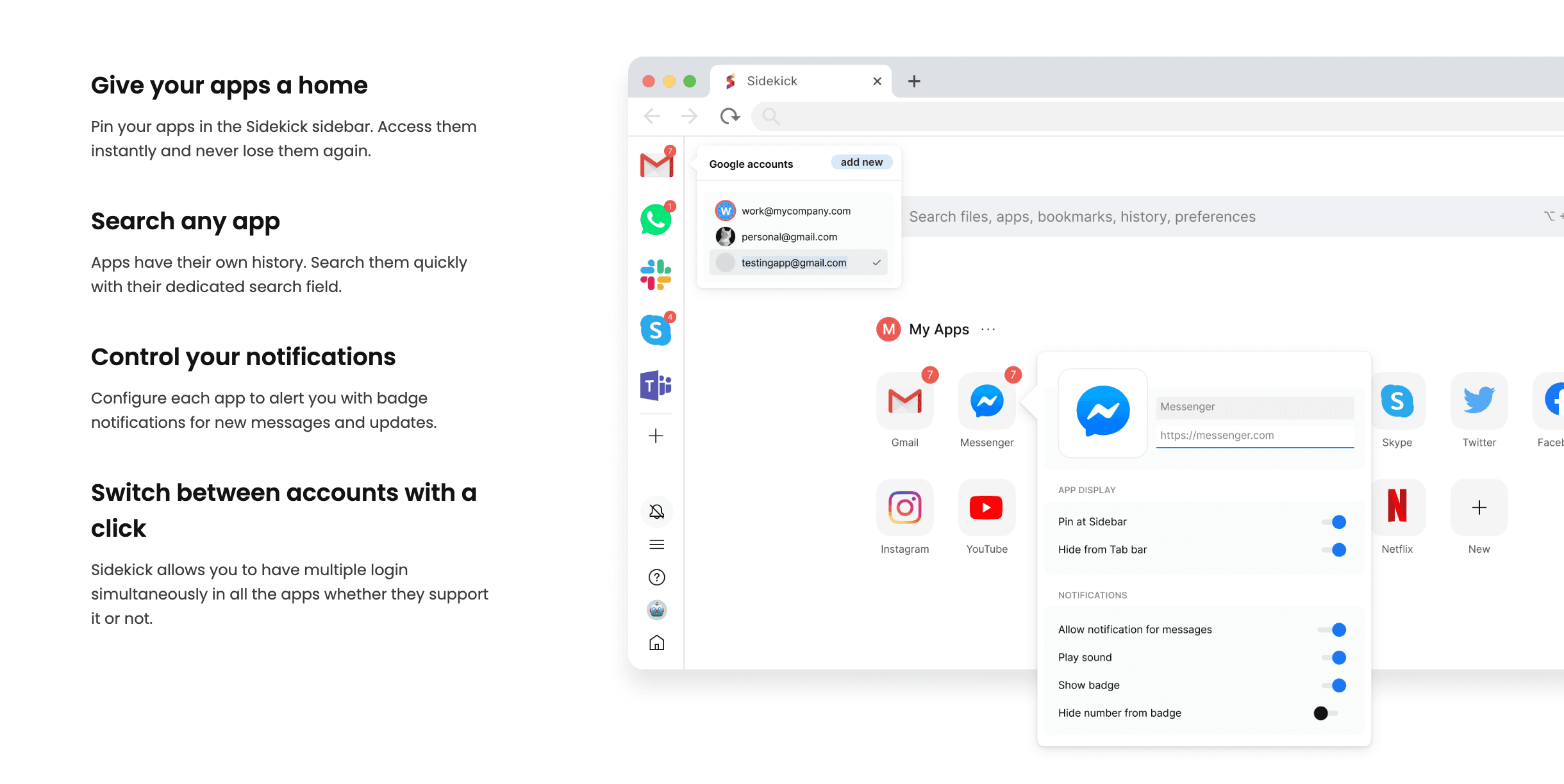 SIDEKICK : Le browser du futur !