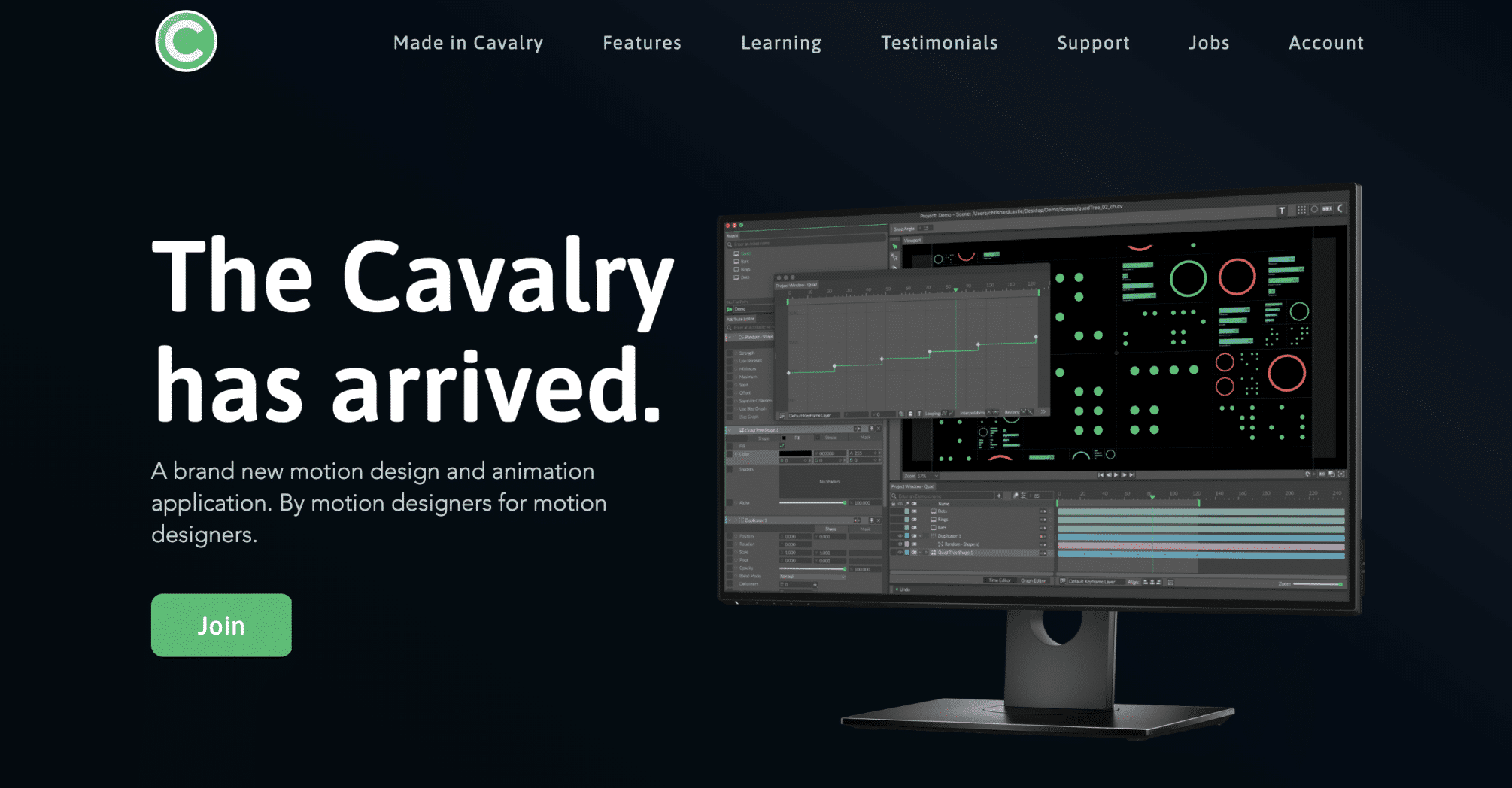 CAVALRY : Application motion design