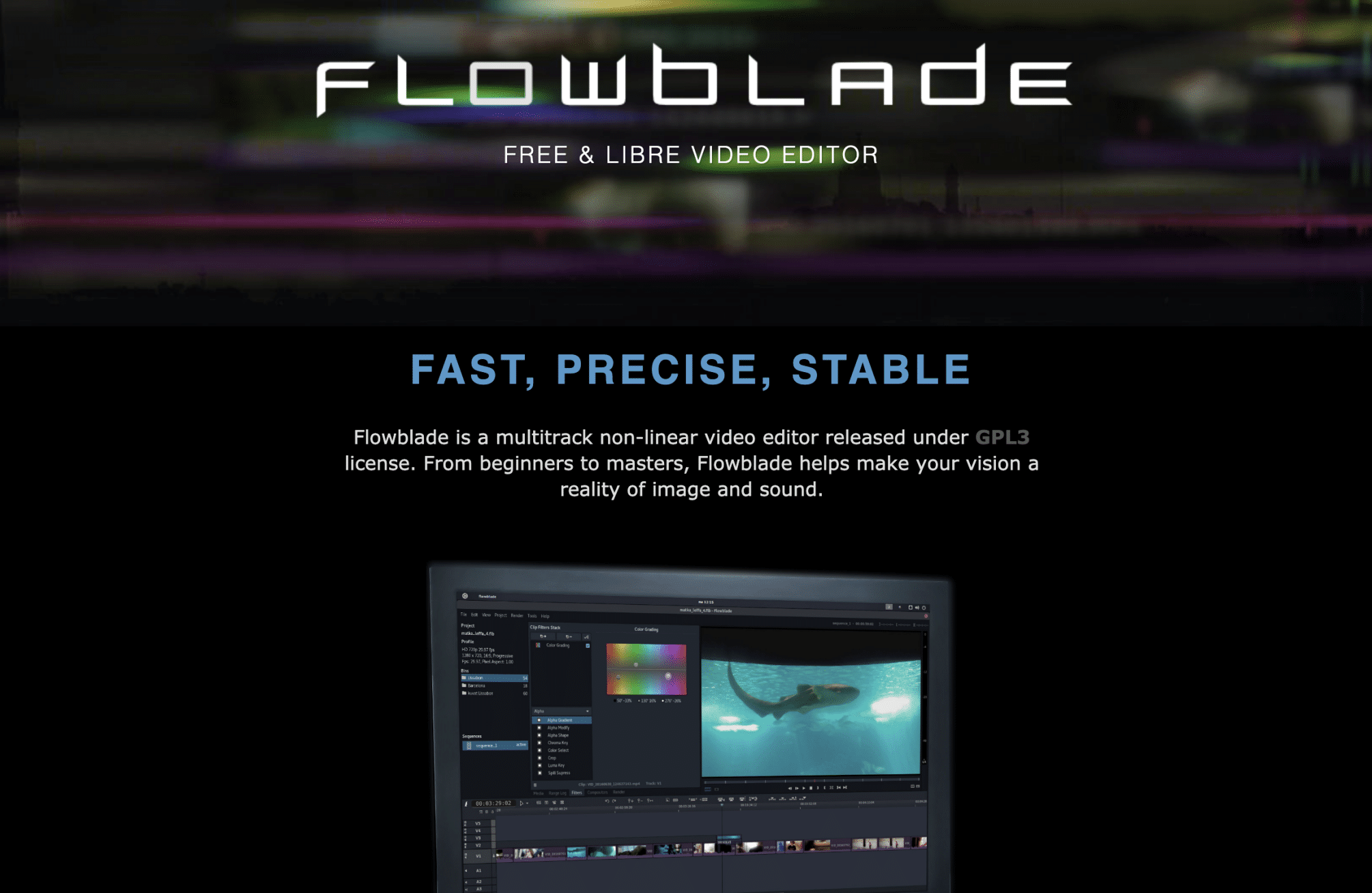 FLOWBLADE : Editeur video gratuit