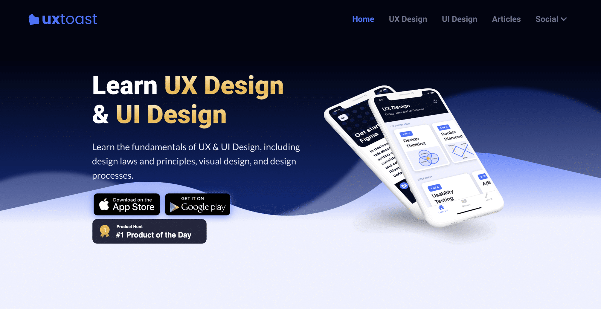 UXtoast : Application pour apprendre l’ UX & UI Design