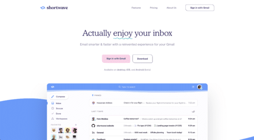 SHORTWAVE : Votre gmail à la sauce Inbox