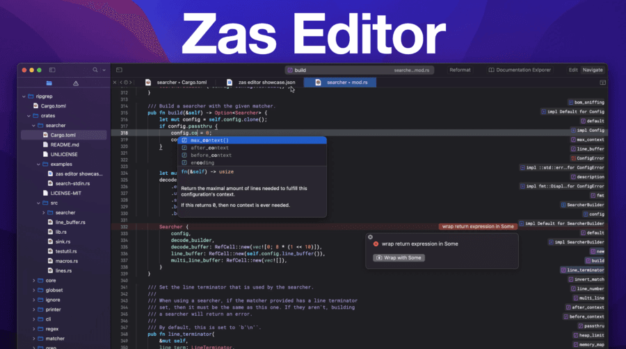 ZAS EDITOR