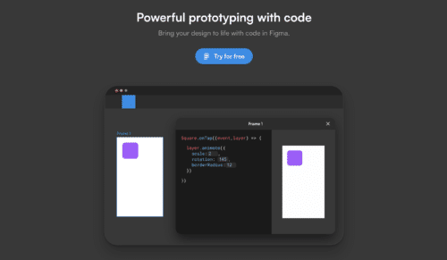 PROTOTYPER : Donnez vie à votre conception avec du code dans Figma.